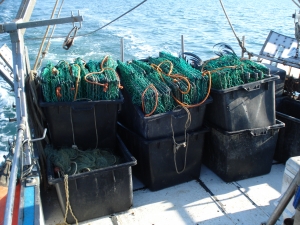 Trapula pot aboard FV Vulcano